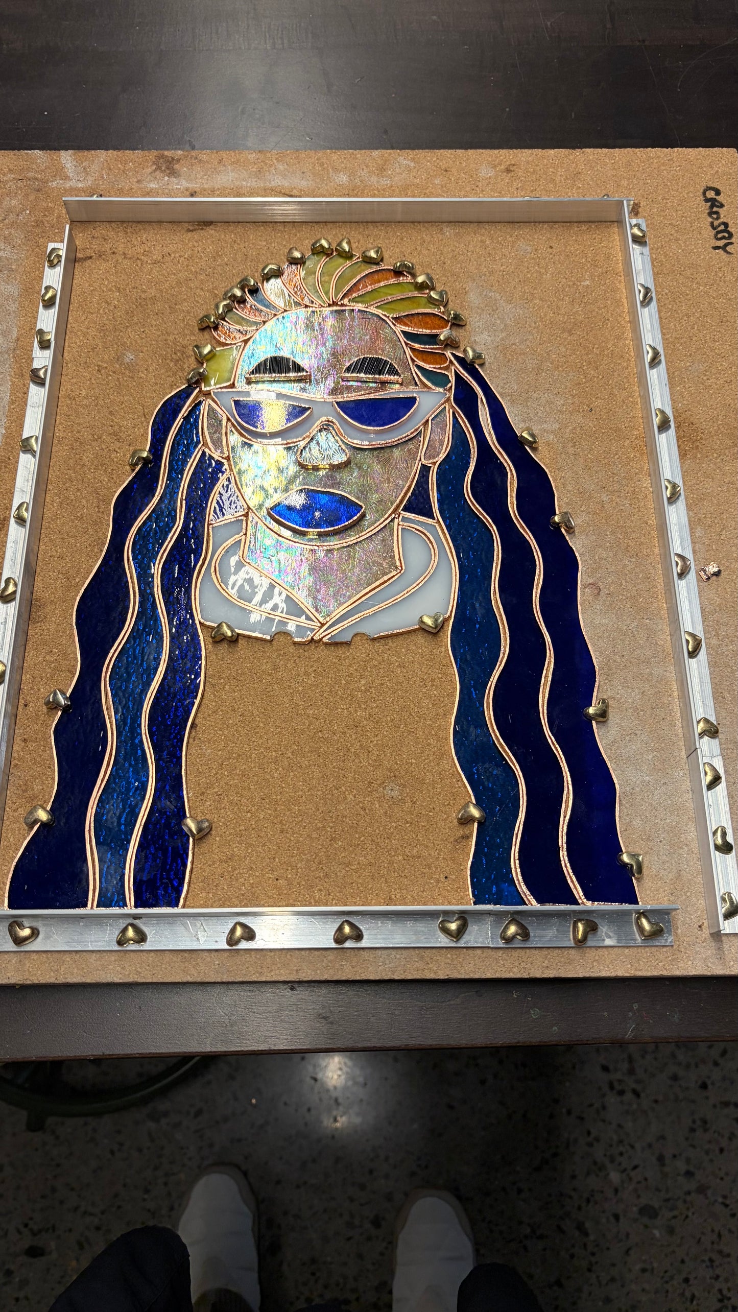 Amanda Bynes Inspired Stained Glass Portrait