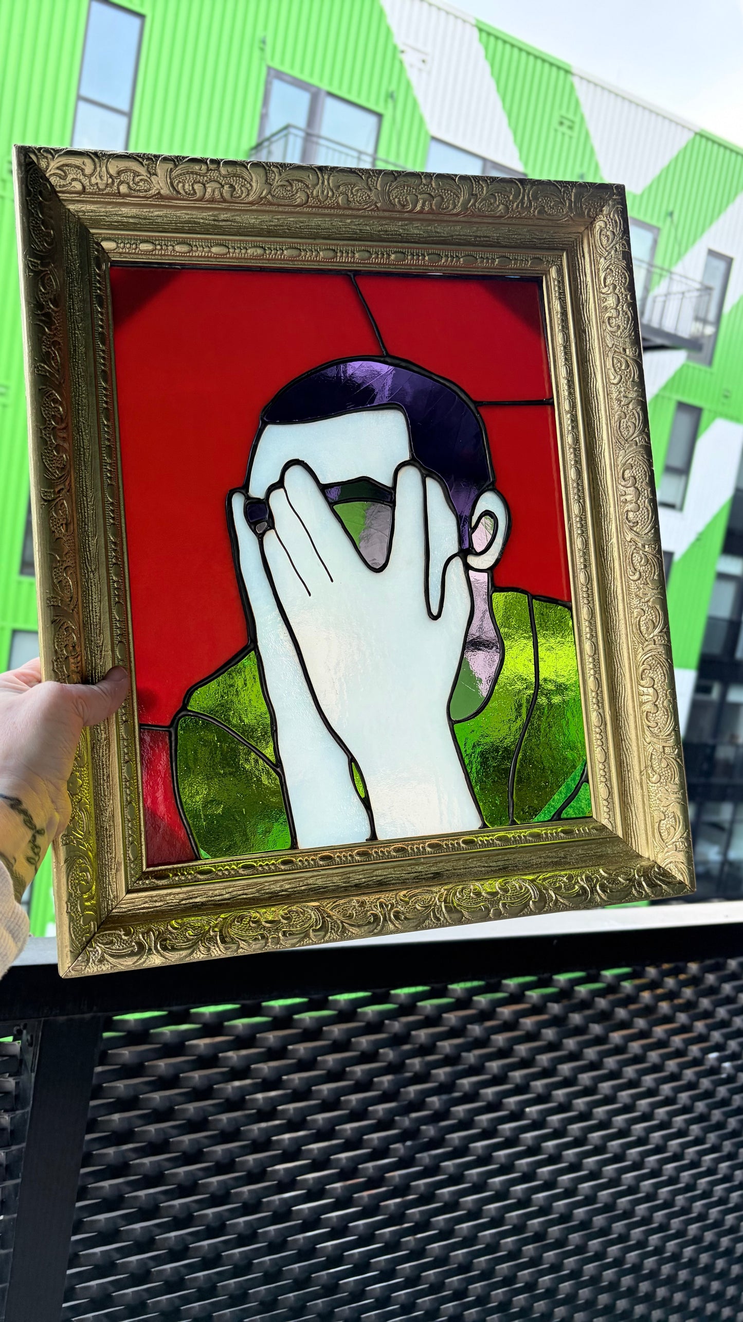 Mac Miller Stained Glass Portrait — Framed