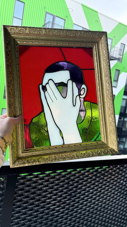 Mac Miller Stained Glass Portrait — Framed