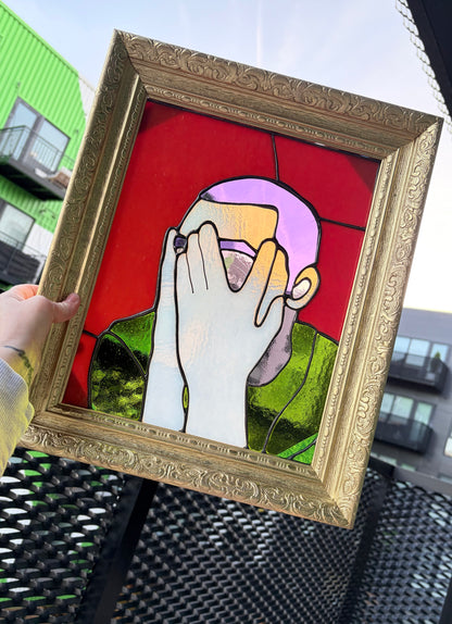 Mac Miller Stained Glass Portrait — Framed
