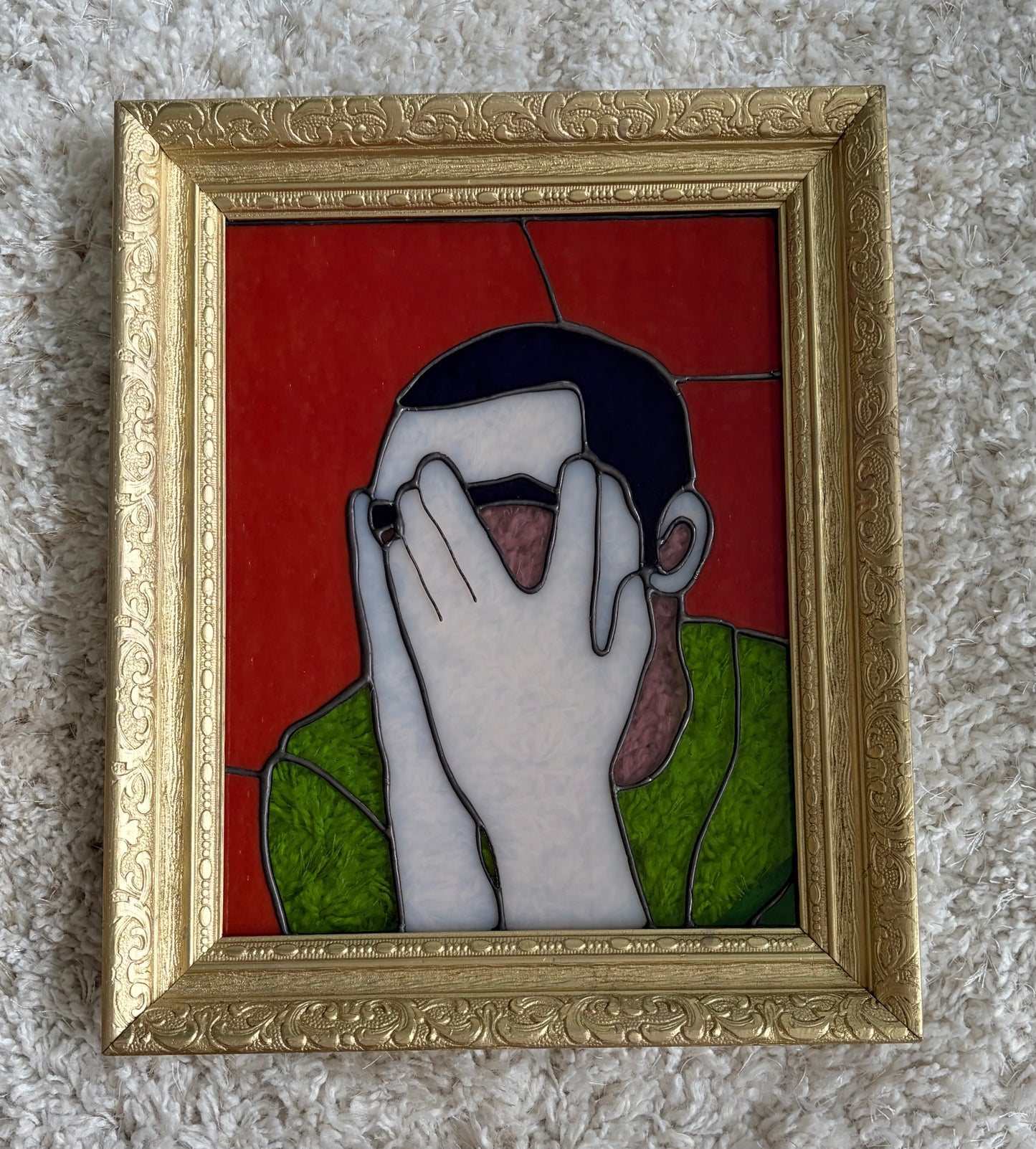 Mac Miller Stained Glass Portrait — Framed