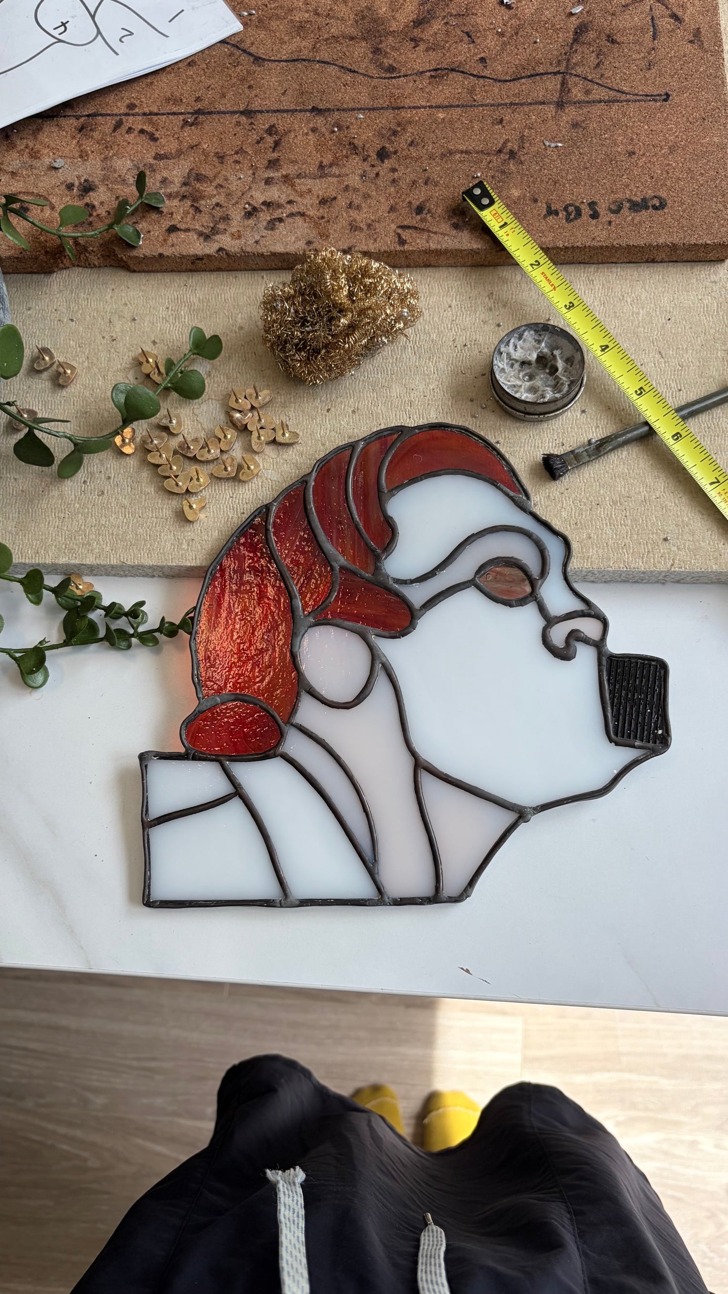 Syd March Stained Glass Portrait - Antiviral