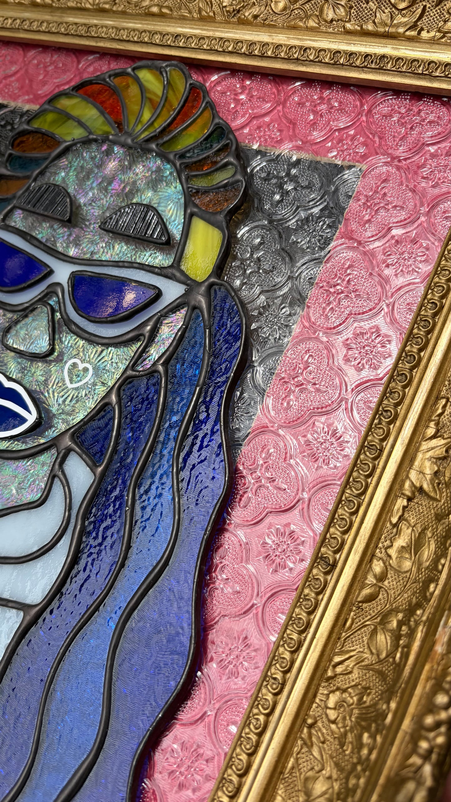 Amanda Bynes Inspired Stained Glass Portrait