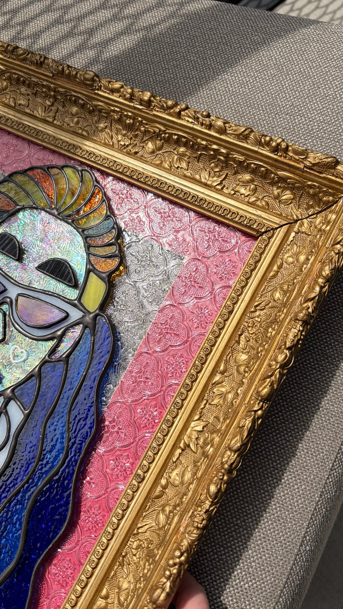 Amanda Bynes Inspired Stained Glass Portrait