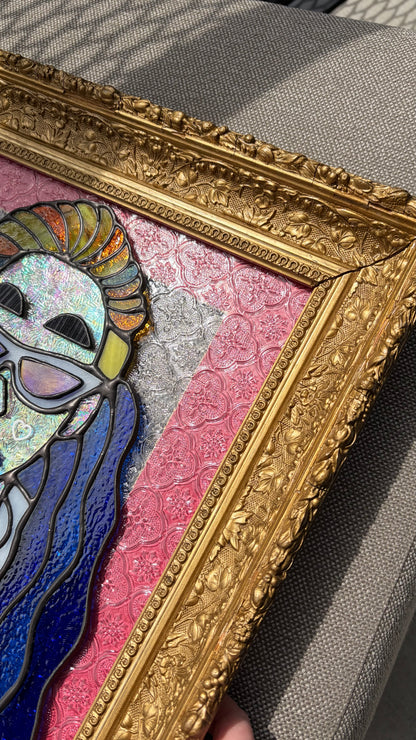 Amanda Bynes Inspired Stained Glass Portrait