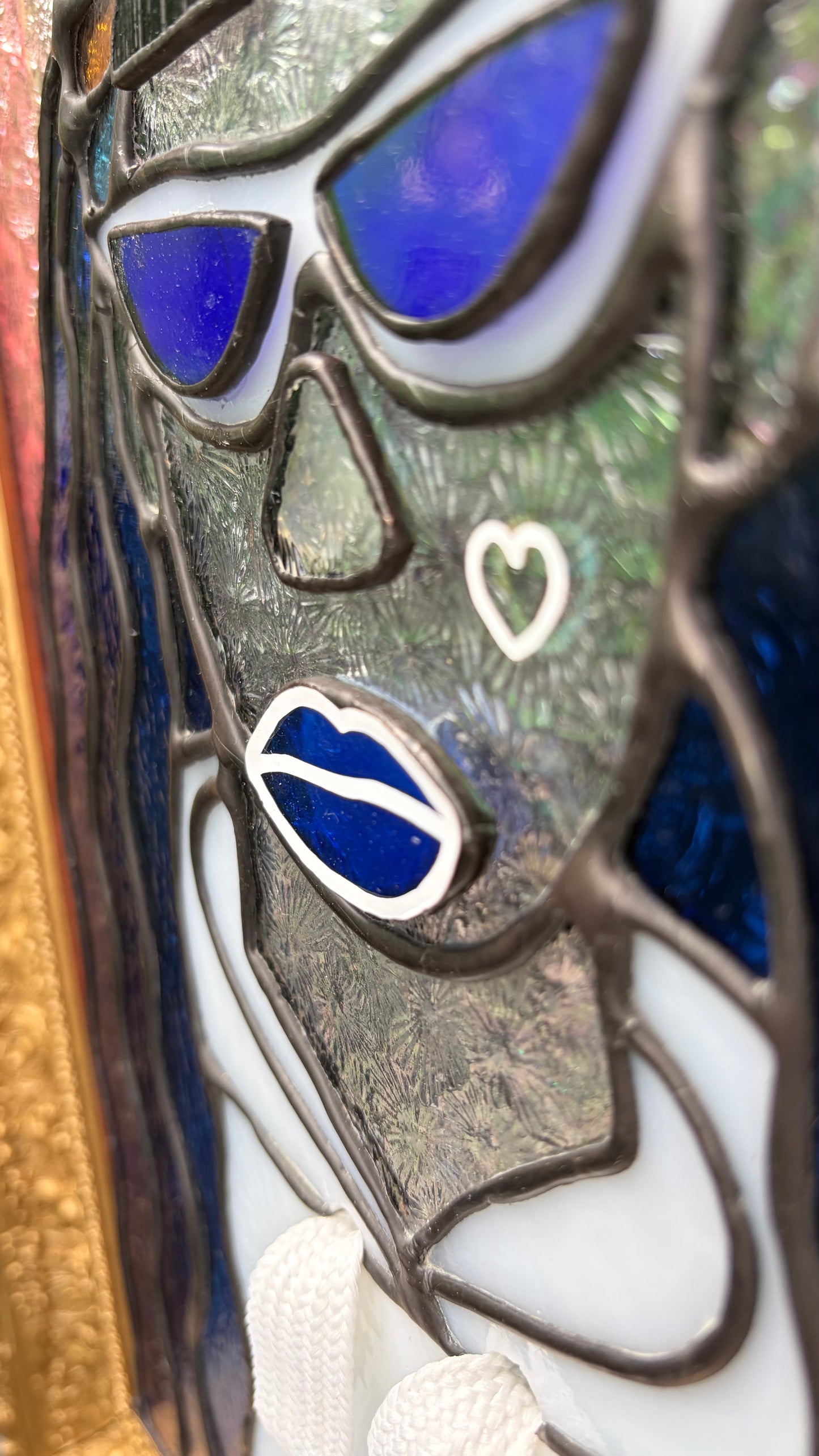 Amanda Bynes Inspired Stained Glass Portrait