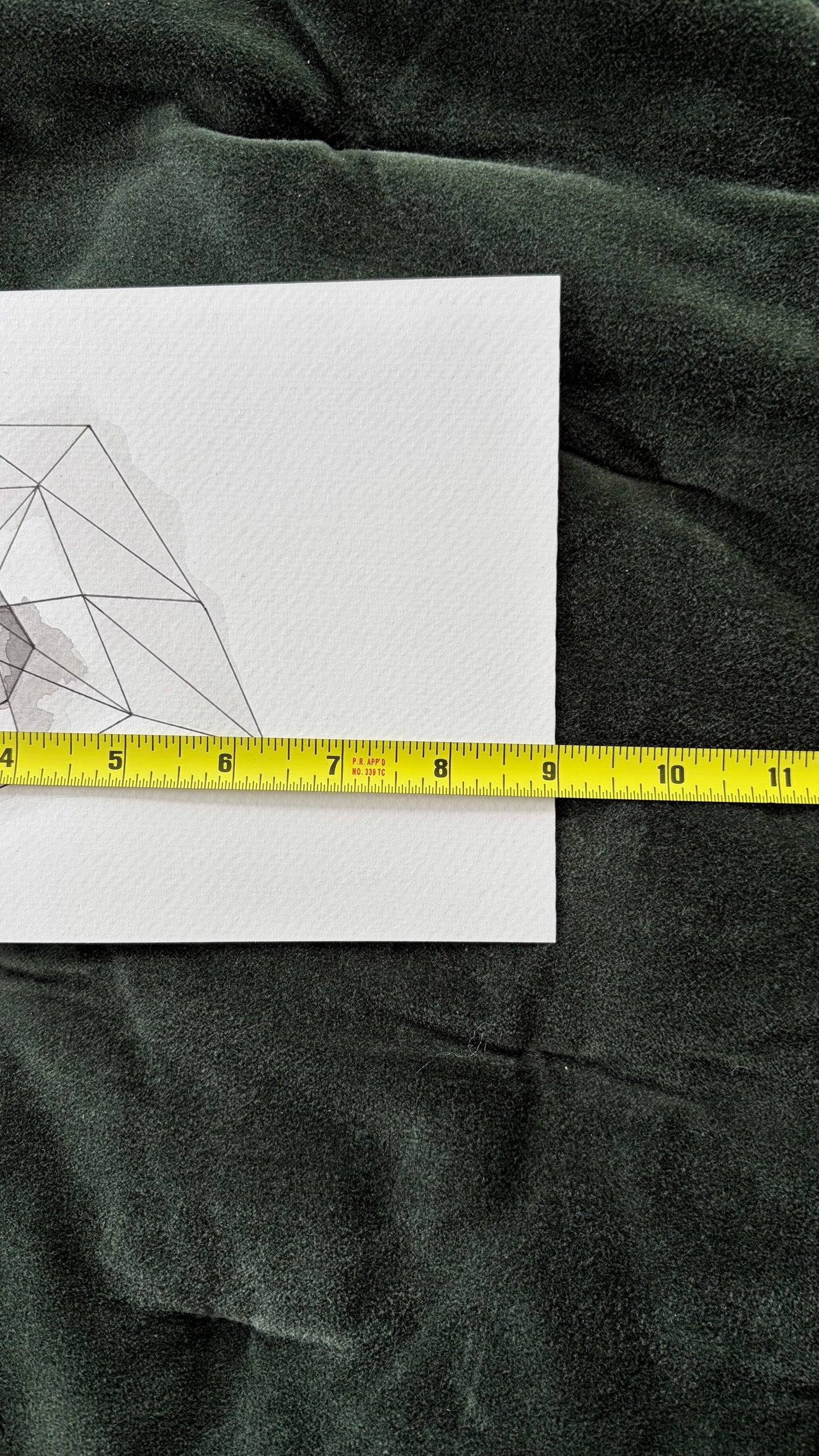 Meds a Little Off - Geometric Watercolor & Pen